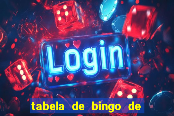 tabela de bingo de 1 a 100